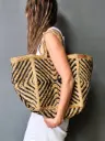 Bolso Yute Tribal Natural y Negro