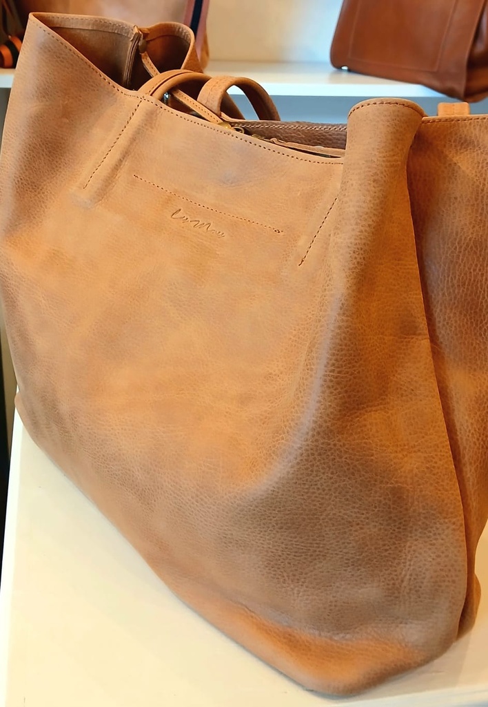 Cartera Tote Cuero Las Mones 