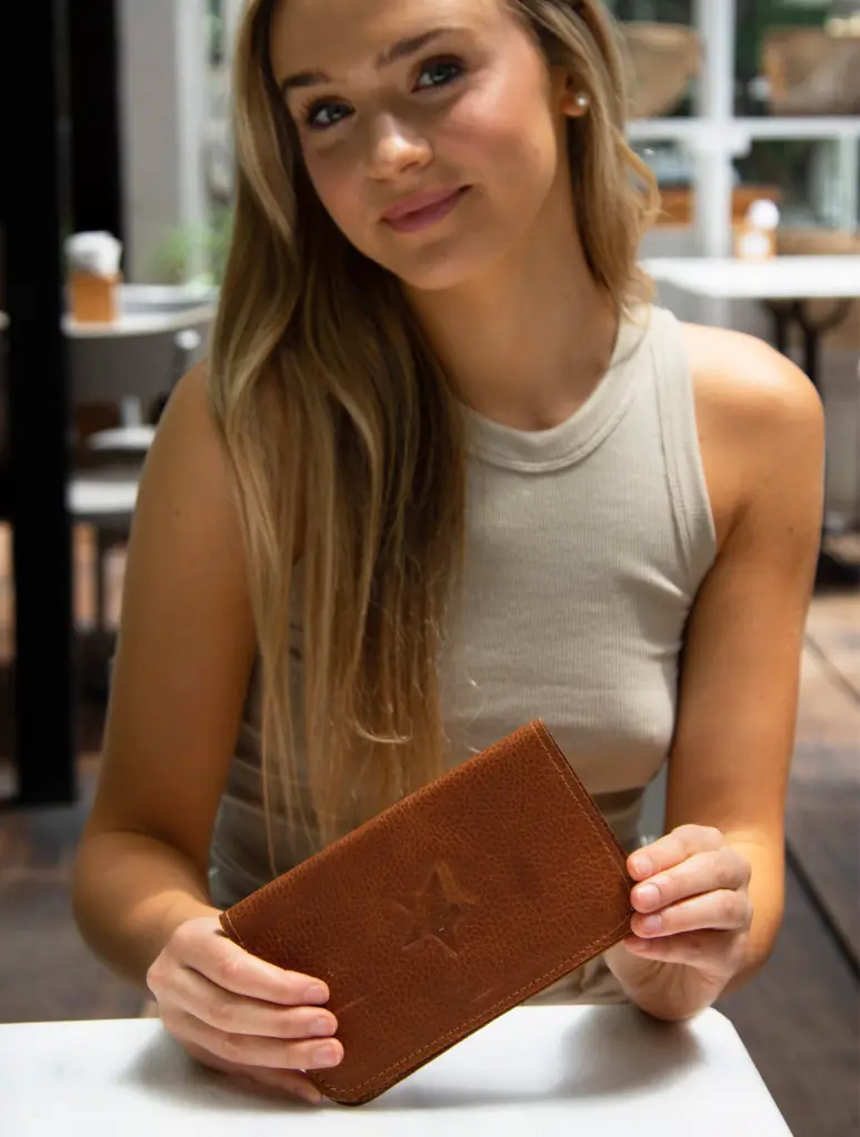 Porta Pasaporte Cuero