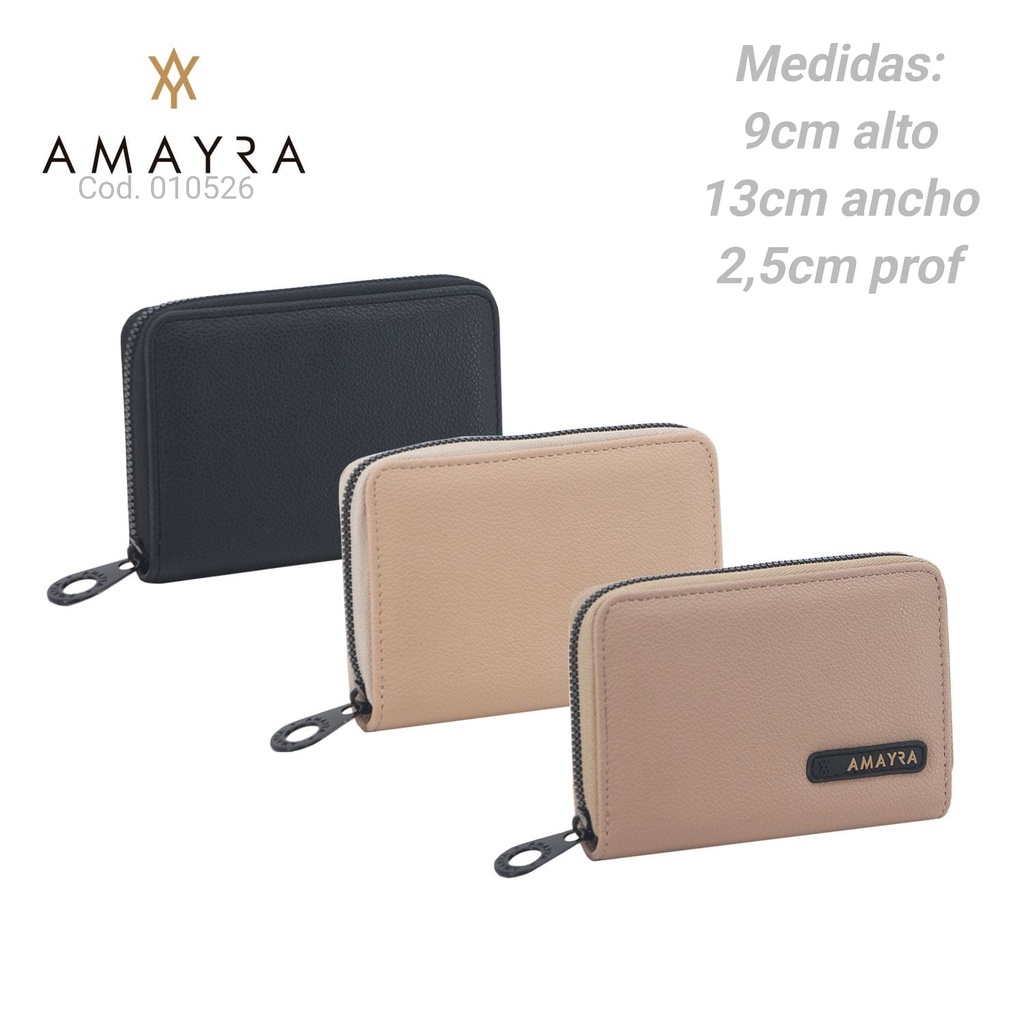 Billetera Amayra Chica - Cuero Sintético 