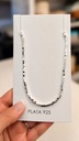 Collar Plata Cubos Grandes