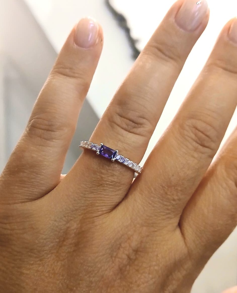 Anillo Plata 925 y Cristal Swarovsky
