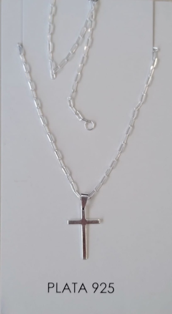 Collar Cadena Cruz Grande