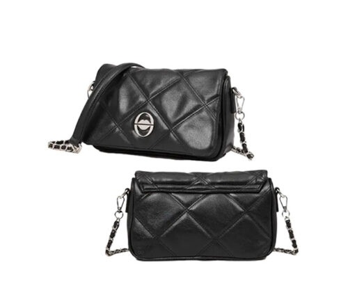 Cartera Agustina Negro - Cuero Ecológico 