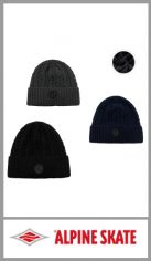 Gorro Alpine Skate - Lana trenzado con polar interior-