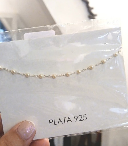 [D4010] Denario Plata 925 y Perlas