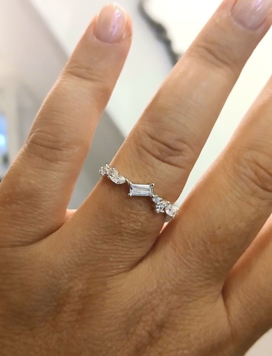 [AN1] Anillo Plata 925 y Cristales Swarovski