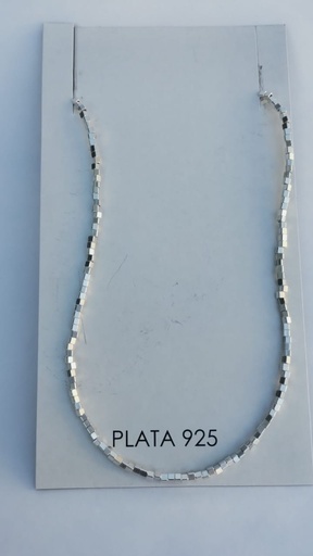 [C7020] Collar Cubos Chicos Plata 925