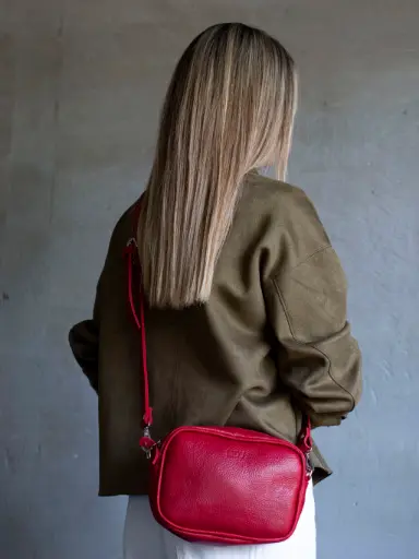[MV 588] Bandolera / Cartera de Cuero Nati