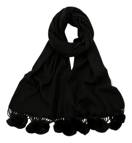 Bufanda / Pashmina Pompóm