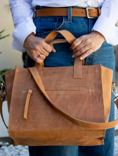 Cartera de Cuero Mechi