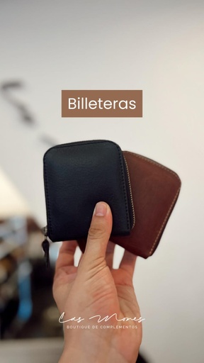 Billetera de Cuero Pocket - Las Mones